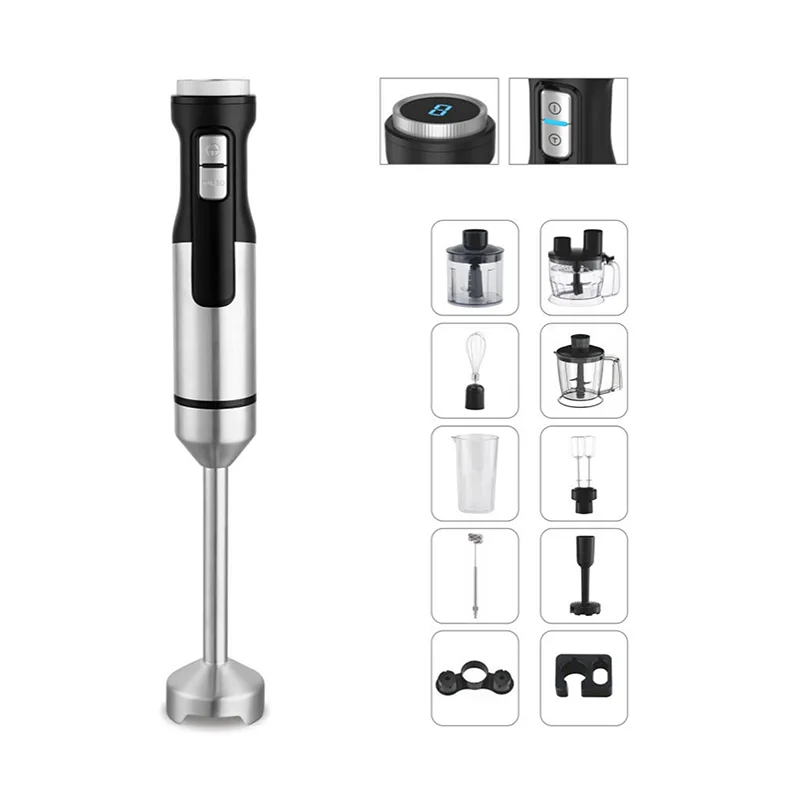 1200W–1500W Digital Stick Blender with Turbo and LED Display