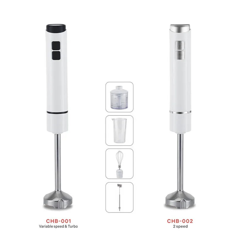 400W Stick Blender with Ultra-Quiet DC Motor Stainless Steel Detachable Rod