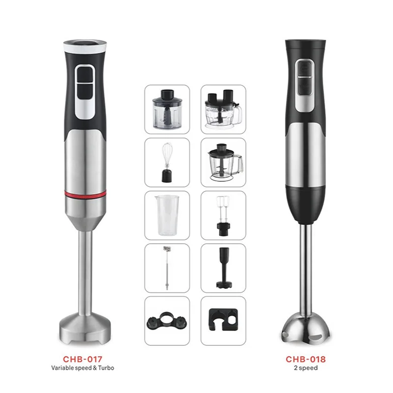 Ultra Quiet 400W–1000W Stainless Steel Stick Blender